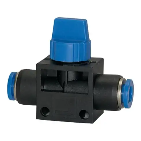 Riegler Vanne d'arrêt avec raccord à emboîtement « Série Bleue », pour tuyau Ø 10