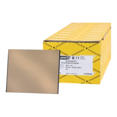 Schweißerschutzglas DIN 13 (90 x 110 mm) miroir