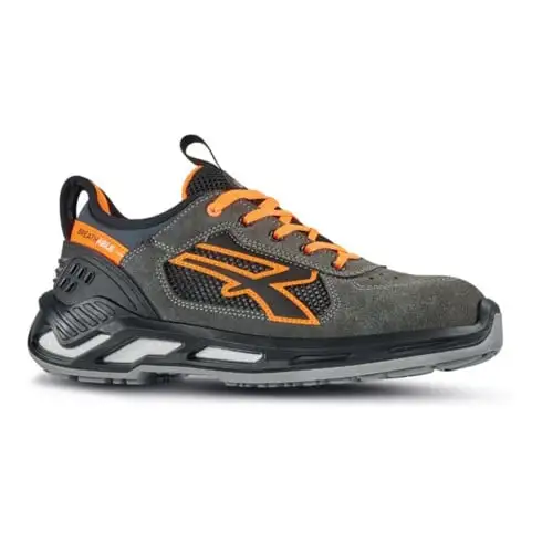 U.POWER Sicherheitsschuh Ryder Gr.44 gris/orange S1P SRC ESD EN20345 cuir