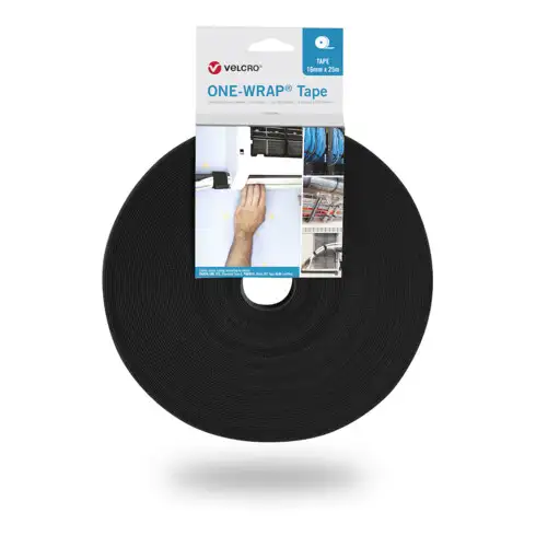 VELCRO Attaches-câbles adhésives ONE-WRAP® 13 mm x 50 m, noir