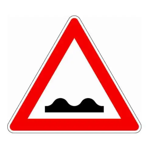 VKZ.112 Triangle 900 mm RAL2 chaussée inégale