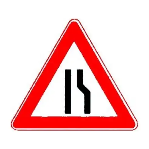 VKZ.121-10 Triangle 900 mm voie rétrécie à droite RAL-Marque de qualité film RA1