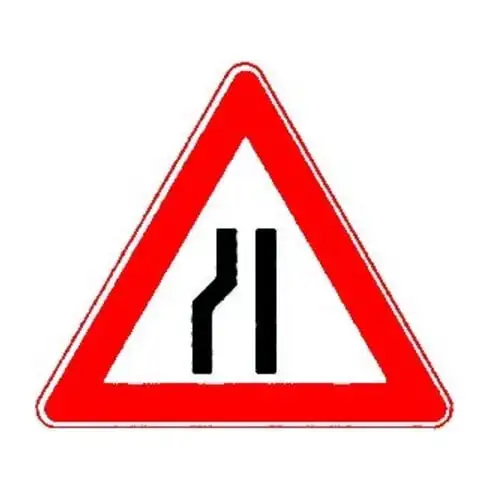 VKZ.121-20 Triangle 900 mm voie rétrécie à gauche, film RAL, RA1