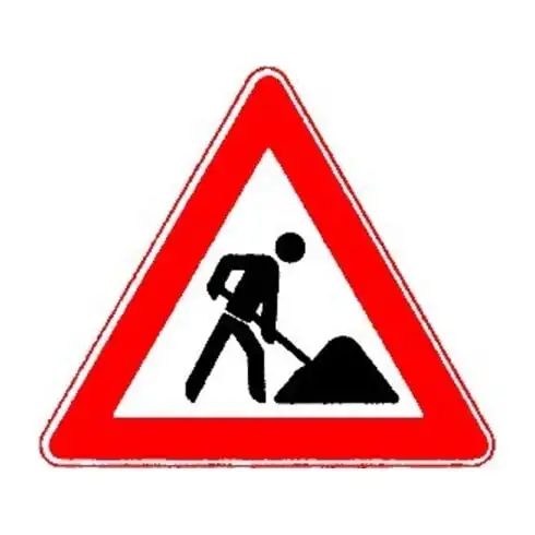 VKZ.123 Triangle 900 mm Chantier Film RAL-Gütezeichen RA1