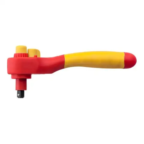 Wiha Clé à cliquet isolée réversible pour douilles 3/8"