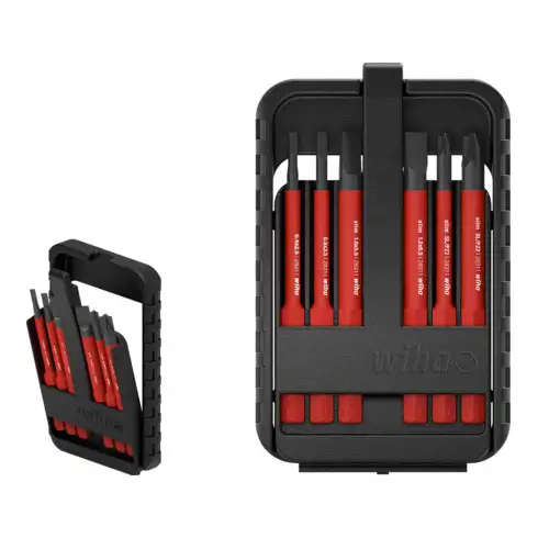 Wiha Set de 6 embouts slimBit electric TORX® avec boîte slimBit I flexible, compact, mobile I certifié VDE (43153)